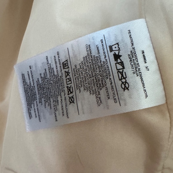 P.E Nation Man Down Hooded Jacket Cream Black XS - Picture 8 of 11